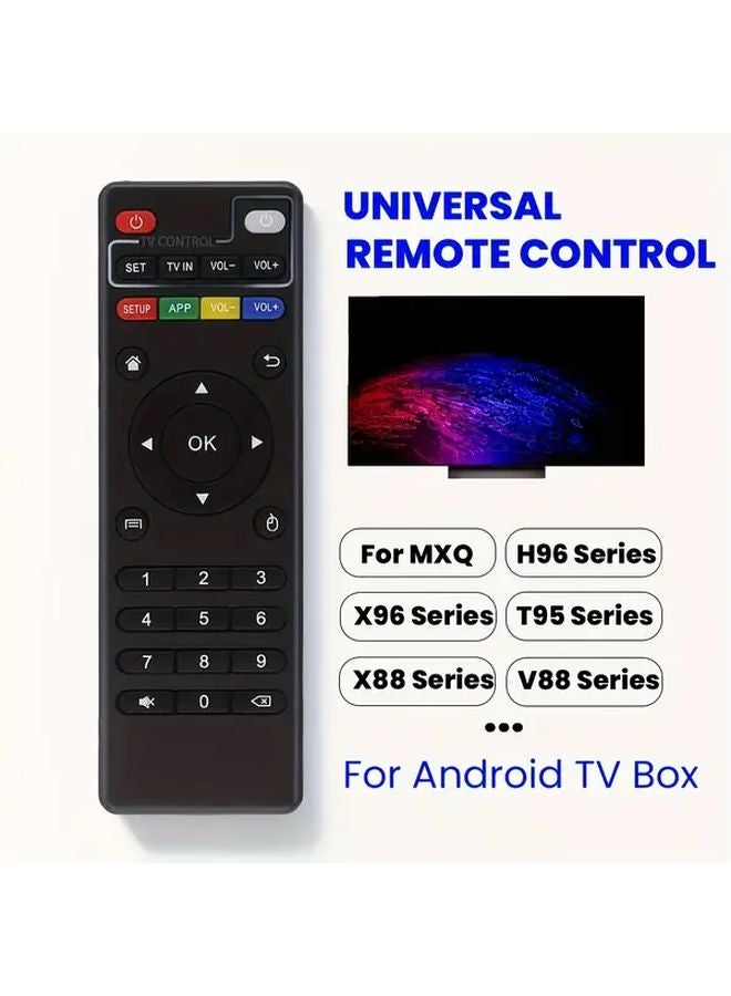 Black Replacement Remote Control for MXQ TV Box H96 V88 Z28 T95X T95Z X96 - Image 1